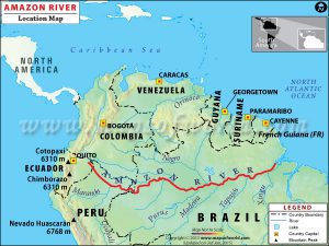 Amazon River map