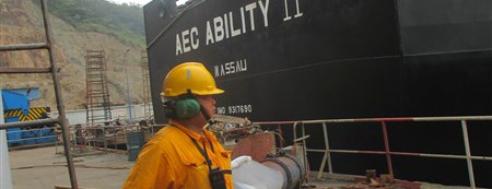 MV AEC Ability II loads more steels after dry-docking
